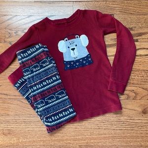 Cozy waffle PJ’s size 6